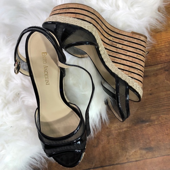 enzo angiolini wedge sandals